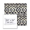 Picture of Inga Midnight | Set of 2 | 24" X 26" Sunbrella Outdoor Throw Pillows with Premium Inserts