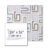 Picture of Labyrinth Cloud | Set of 2 | 24" X 26" Sunbrella Outdoor Throw Pillows with Premium Inserts