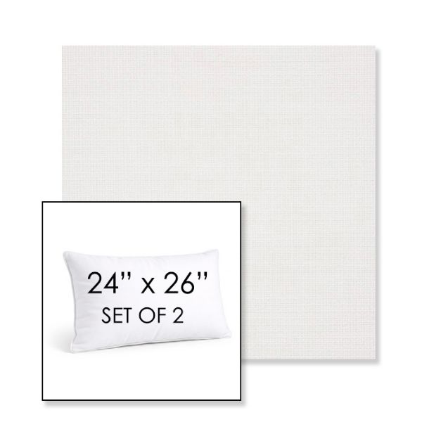 Picture of Linville Snow | Set of 2 | 24" X 26" Sunbrella Outdoor Throw Pillows with Premium Inserts