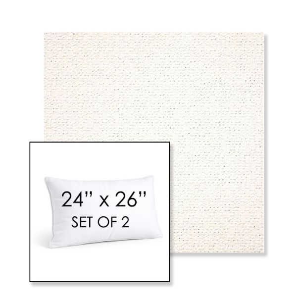 Picture of Litchfield Snow | Set of 2 | 24" X 26" Sunbrella Outdoor Throw Pillows with Premium Inserts