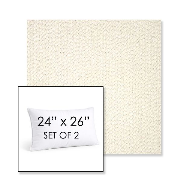 Picture of Margo Snow | Set of 2 | 24" X 26" Sunbrella Outdoor Throw Pillows with Premium Inserts