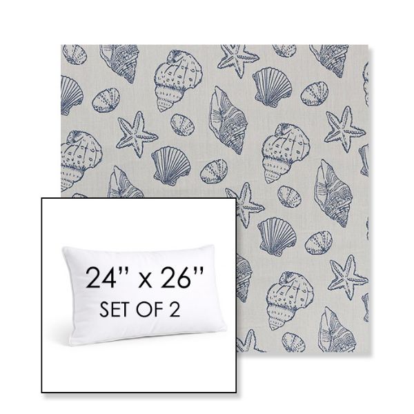 Picture of Nantucket Atlantis | Set of 2 | 24" X 26" Sunbrella Outdoor Throw Pillows with Premium Inserts
