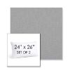 Picture of Natte Grey Chine | Set of 2 | 24" X 26" Sunbrella Outdoor Throw Pillows with Premium Inserts