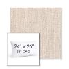 Picture of Poros Linen | Set of 2 | 24" X 26" Sunbrella Outdoor Throw Pillows with Premium Inserts