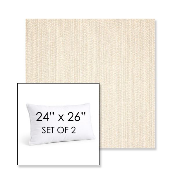 Picture of Posh Linen | Set of 2 | 24" X 26" Sunbrella Outdoor Throw Pillows with Premium Inserts