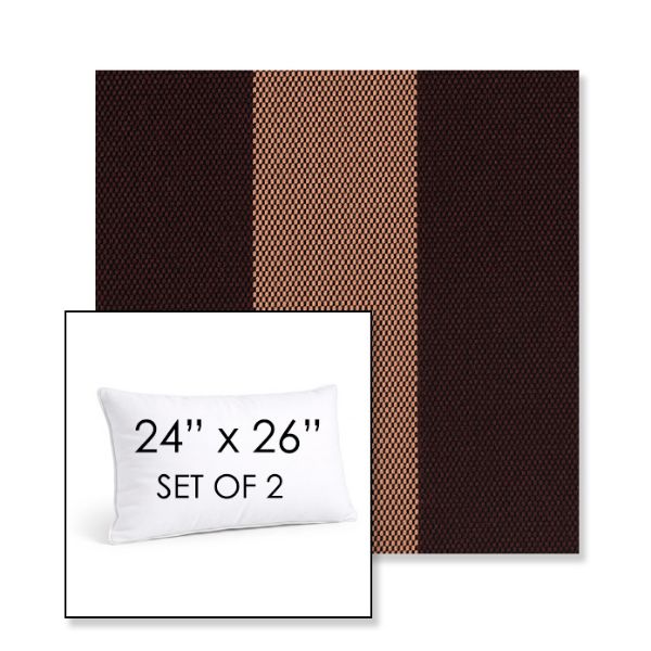 Picture of Rothko Sangria | Set of 2 | 24" X 26" Sunbrella Outdoor Throw Pillows with Premium Inserts