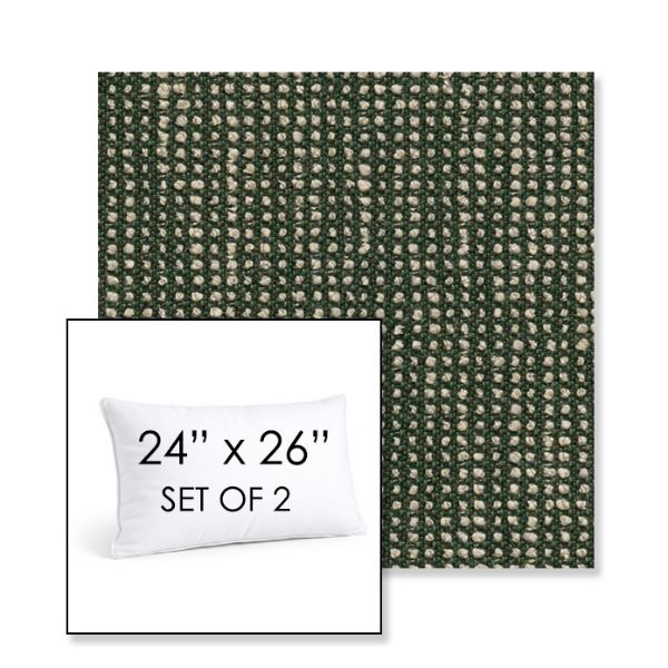 Picture of Slow Fern | Set of 2 | 24" X 26" Sunbrella Outdoor Throw Pillows with Premium Inserts