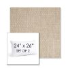 Picture of Tailored Putty | Set of 2 | 24" X 26" Sunbrella Outdoor Throw Pillows with Premium Inserts