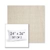 Picture of Tailored Snow | Set of 2 | 24" X 26" Sunbrella Outdoor Throw Pillows with Premium Inserts