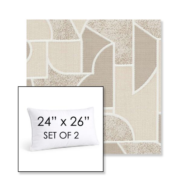 Picture of Territory Alum | Set of 2 | 24" X 26" Sunbrella Outdoor Throw Pillows with Premium Inserts