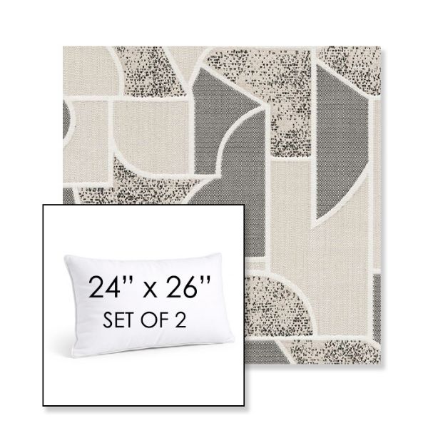 Picture of Territory Tin | Set of 2 | 24" X 26" Sunbrella Outdoor Throw Pillows with Premium Inserts