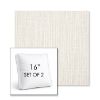 Picture of Adena Canvas | Set of 2 | 16" Sunbrella Boxed Square Outdoor Throw Pillows with Premium Inserts