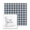 Picture of Above Denim | Set of 2 | 16" Sunbrella Boxed Square Outdoor Throw Pillows with Premium Inserts