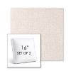 Picture of Abstraction Parchment | Set of 2 | 16" Sunbrella Boxed Square Outdoor Throw Pillows with Premium Inserts