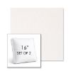 Picture of Abstraction Snow | Set of 2 | 16" Sunbrella Boxed Square Outdoor Throw Pillows with Premium Inserts