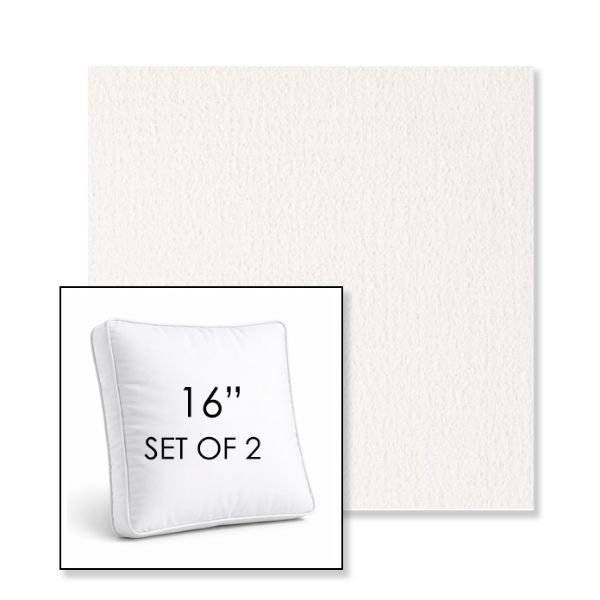 Picture of Abstraction Snow | Set of 2 | 16" Sunbrella Boxed Square Outdoor Throw Pillows with Premium Inserts