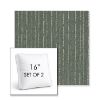 Picture of Abundant Seaglass | Set of 2 | 16" Sunbrella Boxed Square Outdoor Throw Pillows with Premium Inserts