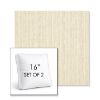 Picture of Abundant Snow | Set of 2 | 16" Sunbrella Boxed Square Outdoor Throw Pillows with Premium Inserts