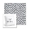 Picture of Agra Indigo | Set of 2 | 16" Sunbrella Boxed Square Outdoor Throw Pillows with Premium Inserts