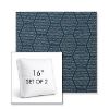 Picture of Amalfi Night Sky | Set of 2 | 16" Sunbrella Boxed Square Outdoor Throw Pillows with Premium Inserts