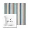 Picture of Ascend Spa | Set of 2 | 16" Sunbrella Boxed Square Outdoor Throw Pillows with Premium Inserts