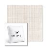 Picture of Benson Sand | Set of 2 | 16" Sunbrella Boxed Square Outdoor Throw Pillows with Premium Inserts