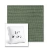 Picture of Bliss Aloe | Set of 2 | 16" Sunbrella Boxed Square Outdoor Throw Pillows with Premium Inserts