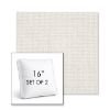 Picture of Bliss Linen | Set of 2 | 16" Sunbrella Boxed Square Outdoor Throw Pillows with Premium Inserts