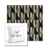 Picture of Buoy Pebble Beach | Set of 2 | 16" Sunbrella Boxed Square Outdoor Throw Pillows with Premium Inserts