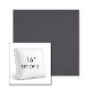 Picture of Canvas Ardoise | Set of 2 | 16" Sunbrella Boxed Square Outdoor Throw Pillows with Premium Inserts