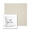 Picture of Canvas Cloud | Set of 2 | 16" Sunbrella Boxed Square Outdoor Throw Pillows with Premium Inserts