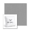 Picture of Canvas Lead Chine | Set of 2 | 16" Sunbrella Boxed Square Outdoor Throw Pillows with Premium Inserts