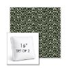 Picture of Carat Agate | Set of 2 | 16" Sunbrella Boxed Square Outdoor Throw Pillows with Premium Inserts