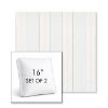 Picture of Carlo Coastal | Set of 2 | 16" Sunbrella Boxed Square Outdoor Throw Pillows with Premium Inserts