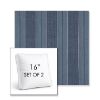 Picture of Carlo Denim | Set of 2 | 16" Sunbrella Boxed Square Outdoor Throw Pillows with Premium Inserts