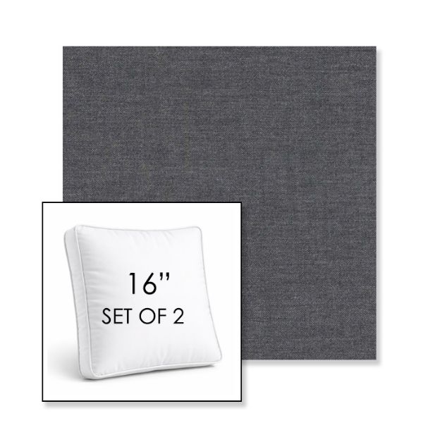 Picture of Cast Twilight | Set of 2 | 16" Sunbrella Boxed Square Outdoor Throw Pillows with Premium Inserts