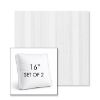 Picture of Compose Linen | Set of 2 | 16" Sunbrella Boxed Square Outdoor Throw Pillows with Premium Inserts