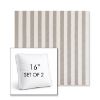 Picture of Costa Nickel | Set of 2 | 16" Sunbrella Boxed Square Outdoor Throw Pillows with Premium Inserts