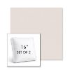 Picture of Dither Snow | Set of 2 | 16" Sunbrella Boxed Square Outdoor Throw Pillows with Premium Inserts