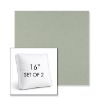 Picture of Exhale Rainwashed | Set of 2 | 16" Sunbrella Boxed Square Outdoor Throw Pillows with Premium Inserts