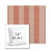 Picture of Expressive Blush | Set of 2 | 16" Sunbrella Boxed Square Outdoor Throw Pillows with Premium Inserts