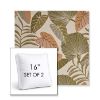 Picture of Fernie Mimosa | Set of 2 | 16" Sunbrella Boxed Square Outdoor Throw Pillows with Premium Inserts