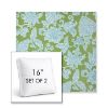 Picture of Floral Song Spring | Set of 2 | 16" Sunbrella Boxed Square Outdoor Throw Pillows with Premium Inserts
