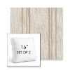 Picture of Harvest Kaolin | Set of 2 | 16" Sunbrella Boxed Square Outdoor Throw Pillows with Premium Inserts