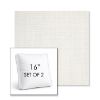 Picture of Idol Snow | Set of 2 | 16" Sunbrella Boxed Square Outdoor Throw Pillows with Premium Inserts