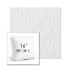 Picture of Improve White | Set of 2 | 16" Sunbrella Boxed Square Outdoor Throw Pillows with Premium Inserts