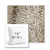 Picture of Instinct Espresso | Set of 2 | 16" Sunbrella Boxed Square Outdoor Throw Pillows with Premium Inserts