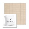Picture of Kaia Wheat | Set of 2 | 16" Sunbrella Boxed Square Outdoor Throw Pillows with Premium Inserts