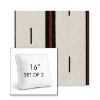 Picture of Khaima Kalahari | Set of 2 | 16" Sunbrella Boxed Square Outdoor Throw Pillows with Premium Inserts