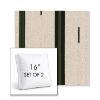 Picture of Khaima Moringa | Set of 2 | 16" Sunbrella Boxed Square Outdoor Throw Pillows with Premium Inserts